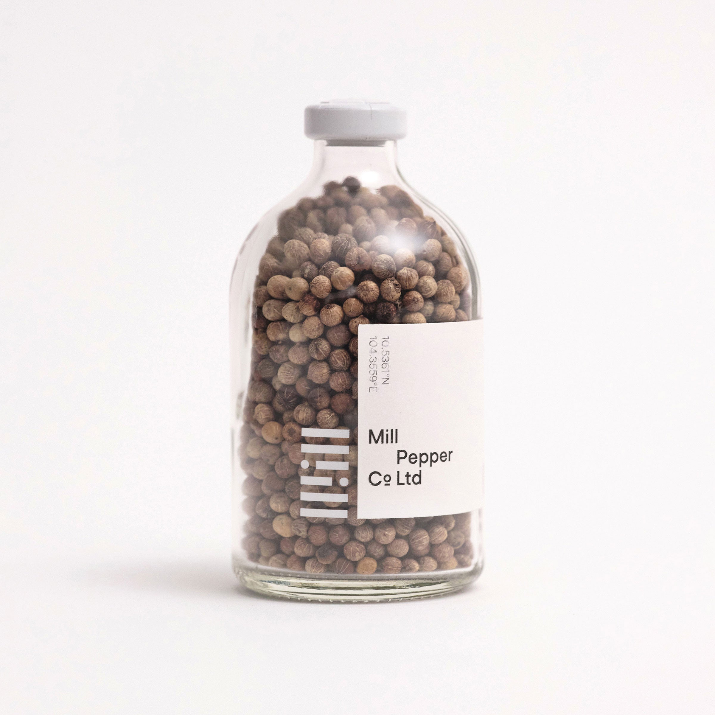 White Mill Pepper packaging shot on white background.